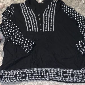 Bohemian Coldwater Creek embroidered Blouse